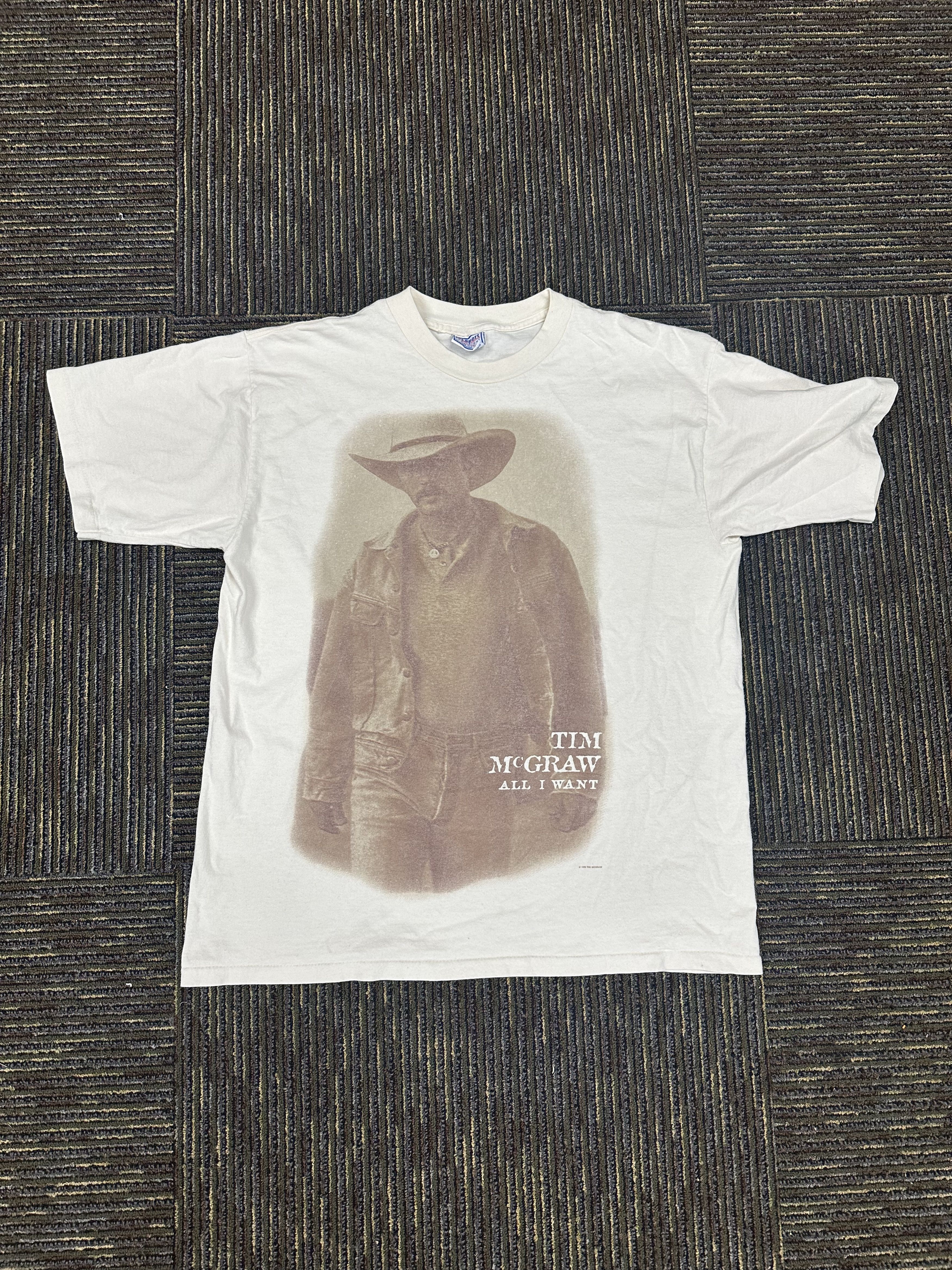 Vintage Tim McGraw Vintage Shirt Size US XL / EU 56 / 4 - 1 Thumbnail