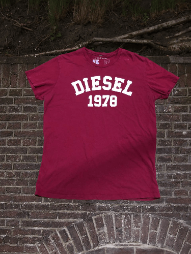 Diesel Diesel big logo Y2K red T-shirt Vintage Size US XXL / EU 58 / 5 - 1 Thumbnail