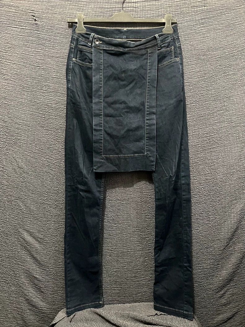 Rick Owens Rick Owens 14FW Waxed Denim Pants - dmc Size US 30 / EU 46 - 1 Thumbnail