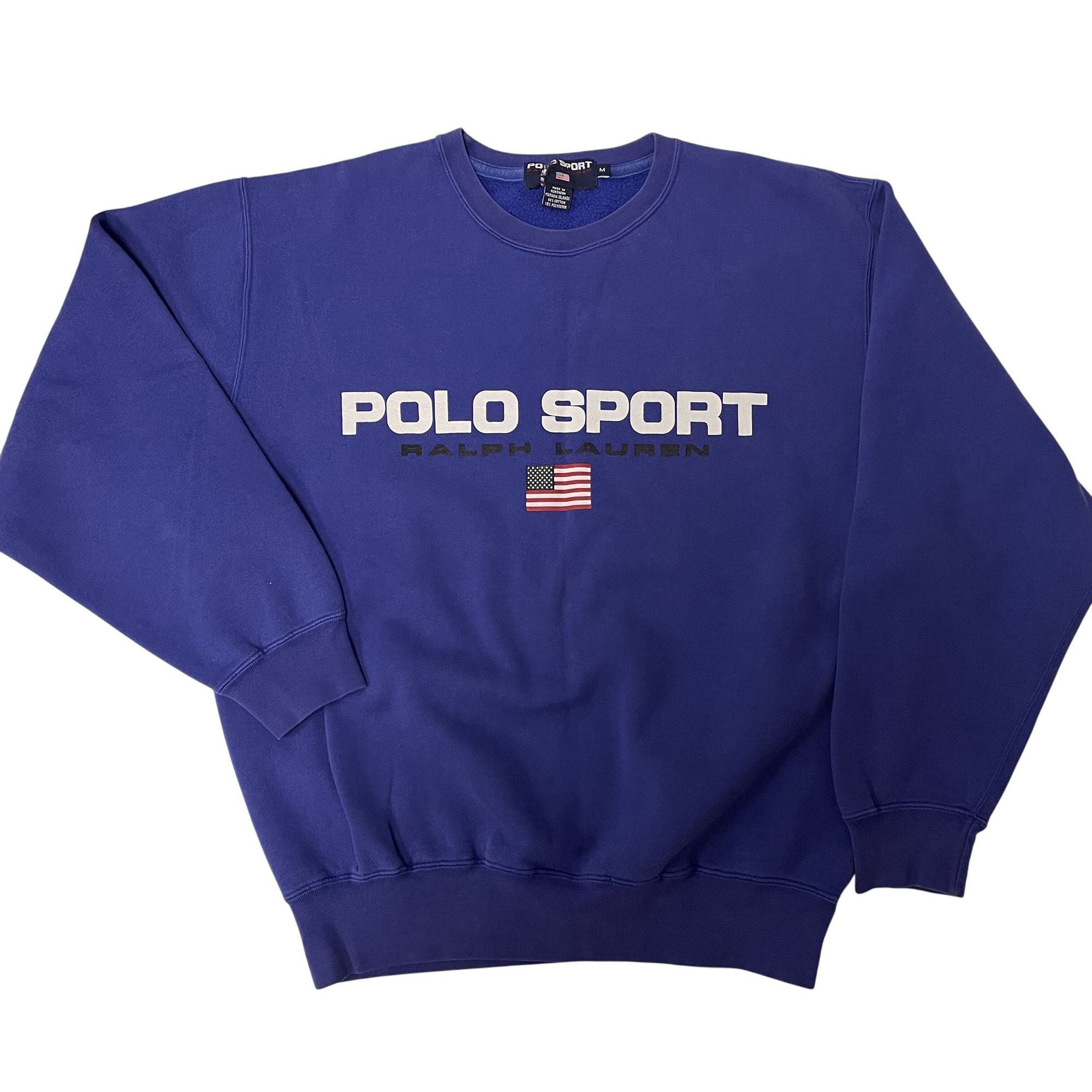 Polo Ralph Lauren Vtg Ralph Lauren Spell Out POLO Sport LOGO Sweatshirt Size US M / EU 48-50 / 2 - 1 Thumbnail