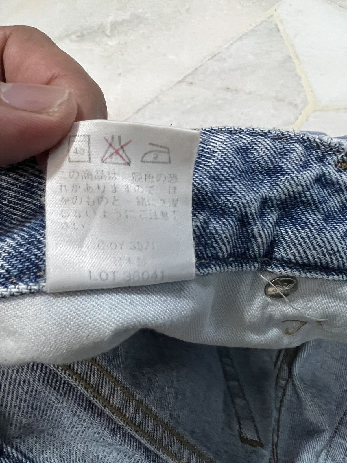 If Six Was Nine 💥90s Bobson Light Wash Distressed Jean Size US 30 / EU 46 - 20 Thumbnail