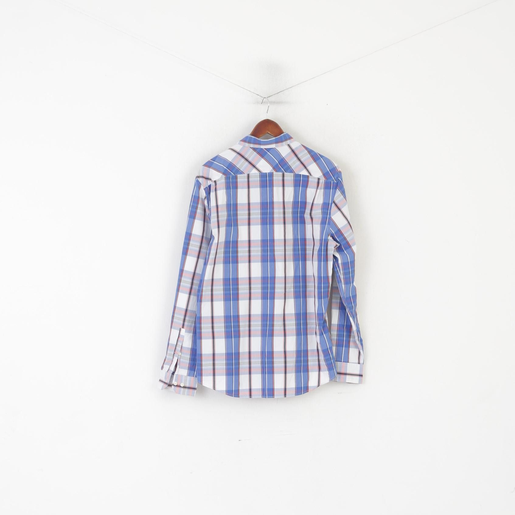 Thomas Pink Thomas Pink London Men L Casual Shirt Blue Cotton 6112 Size US L / EU 52-54 / 3 - 7 Thumbnail