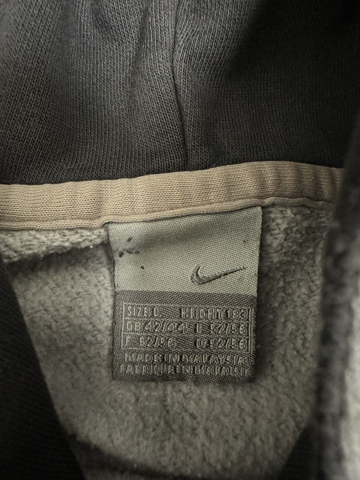 Nike Nike Cortez Vintage Grey Hoodie Big Logo Box Baggy Fit hype Size US L / EU 52-54 / 3 - 9 Thumbnail