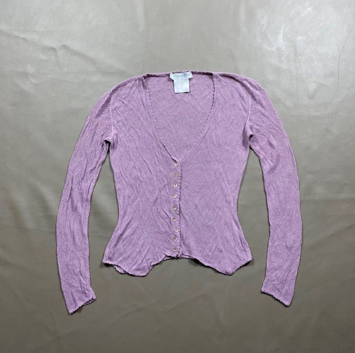 Dior CHRISTIAN DIOR LAVANDER CARDIGAN Size S / US 4 / IT 40 - 1 Thumbnail