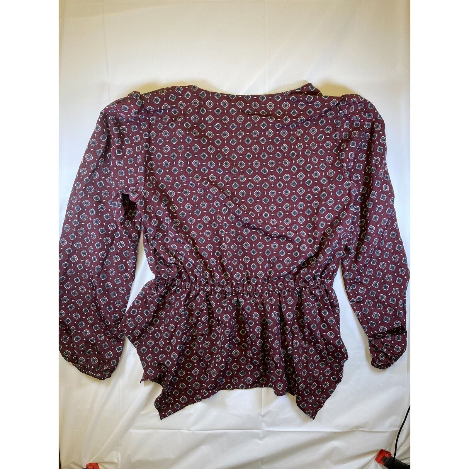 Michael Kors Michael Kors Merlot Wrap Top Printed Foulard Surplice Large Size L / US 10 / IT 46 - 8 Thumbnail