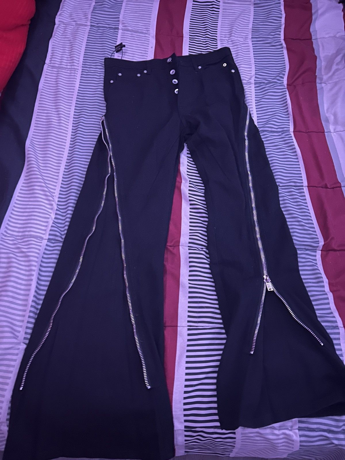 Amiri × Japanese Brand × Jordan Brand DIAMOND ZIP FLARE DENIM Size US 31 - 3 Thumbnail