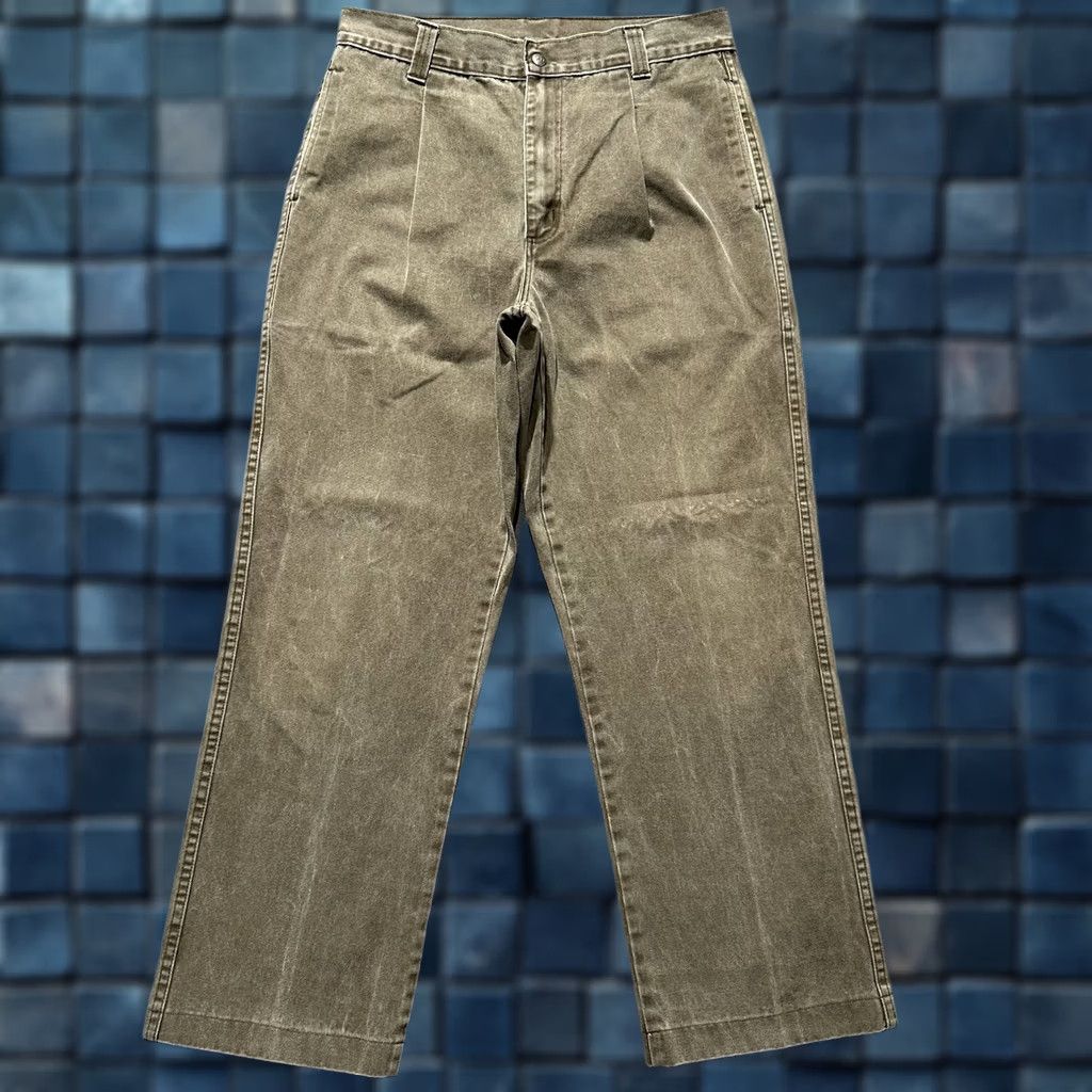 Orvis VINTAGE Orvis Pants Mens 34 Chino Casual Straight 34 Brown Solid USA 90s Grunge Mens Size US 34 / EU 50 - 1 Thumbnail