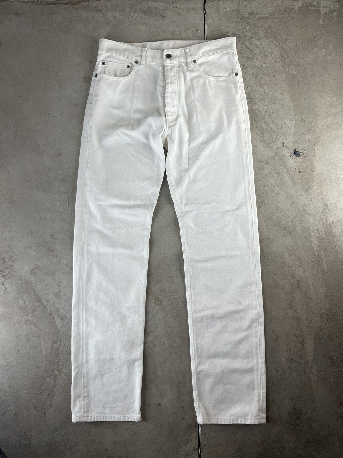 image of Maison Margiela Denim Jeans in White, Men's (Size 33)