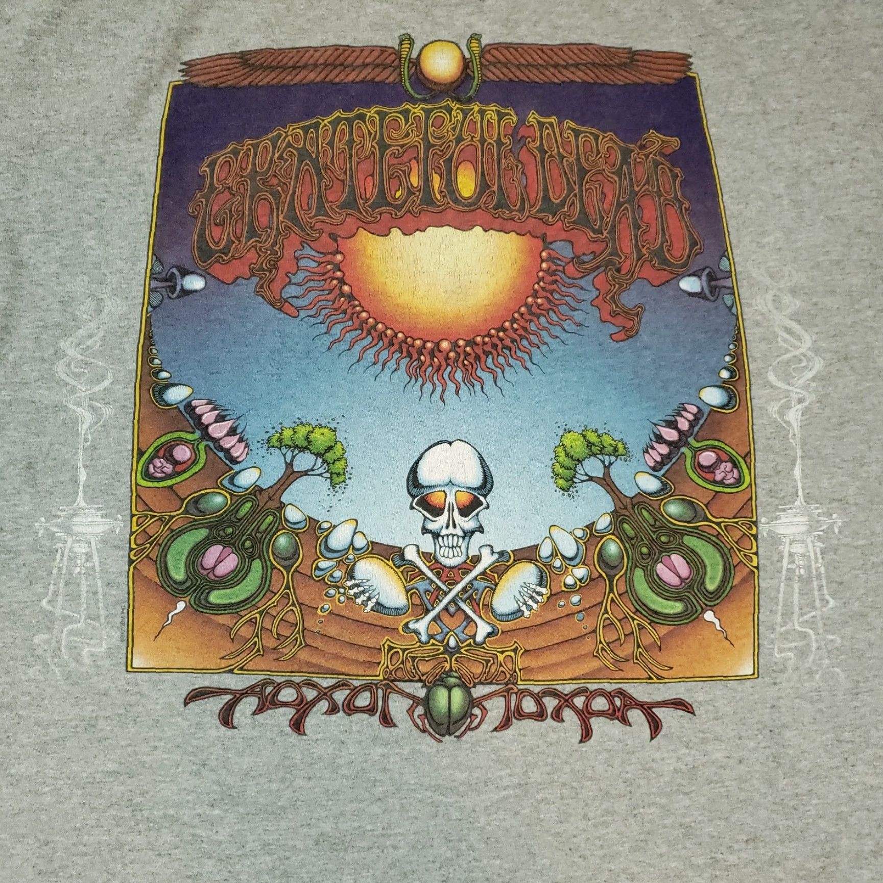 Anvil VINTAGE Grateful Dead Shirt Men's XL Gray Anvil T-Shirt Band Rick Griffin Aoxomoxoa 2001 Shirt Mens XL Gray Band Grateful Dead Size US XL / EU 56 / 4 - 5 Thumbnail
