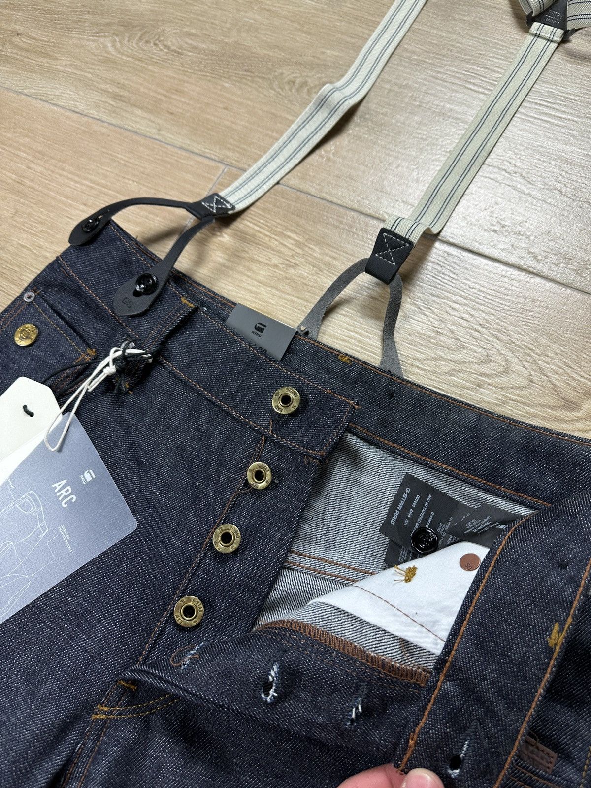 G-Star NEW🏷️ G-Star Raw Arc 3D Tapered Braces Denim Jeans Size US 26 / EU 42 - 8 Thumbnail