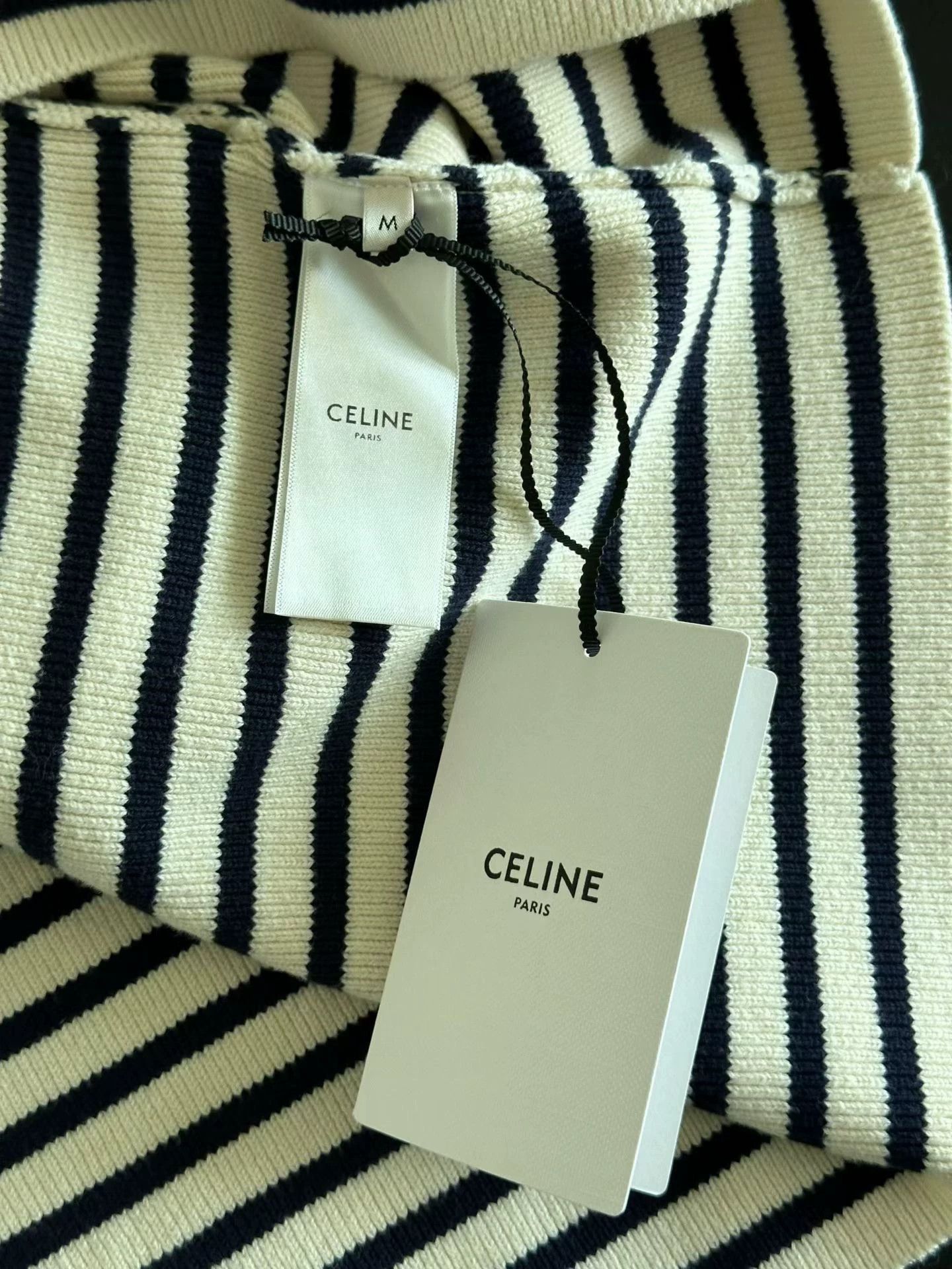 Celine Celine striped logo sweater M Size M / US 6-8 / IT 42-44 - 4 Thumbnail