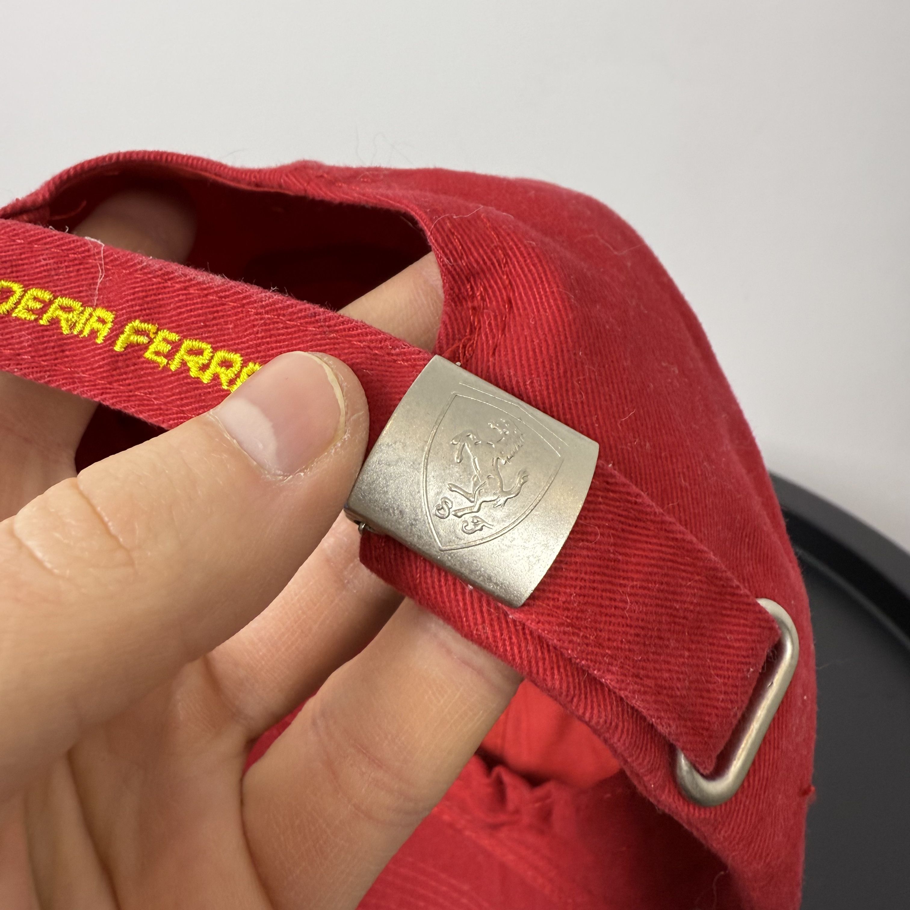 Ferrari Vintage Scuderia Ferrari 90s F1 Racing Red Baseball Cap Hat Size ONE SIZE - 4 Thumbnail