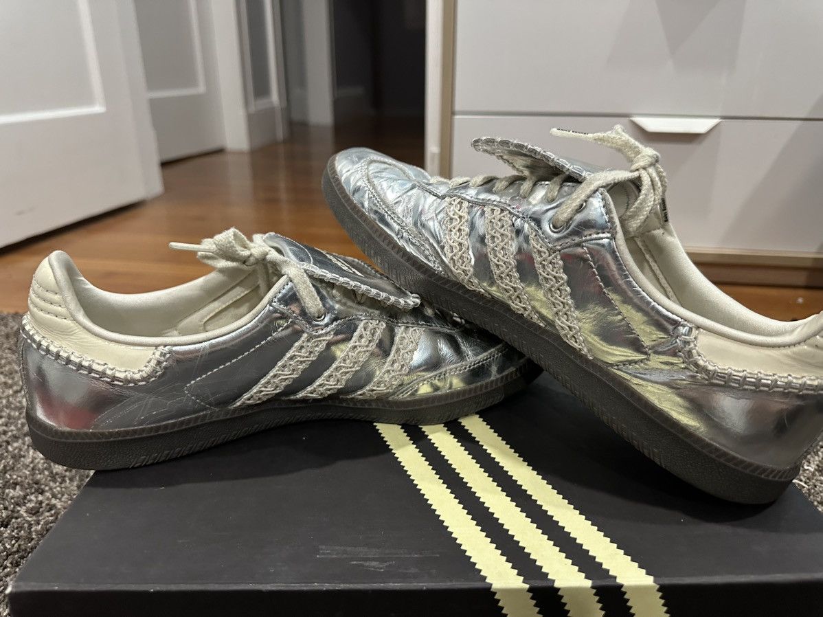 Adidas  Wales Bonner Adidas Wales Boner Samba Silver Grey/Chrome | Grailed