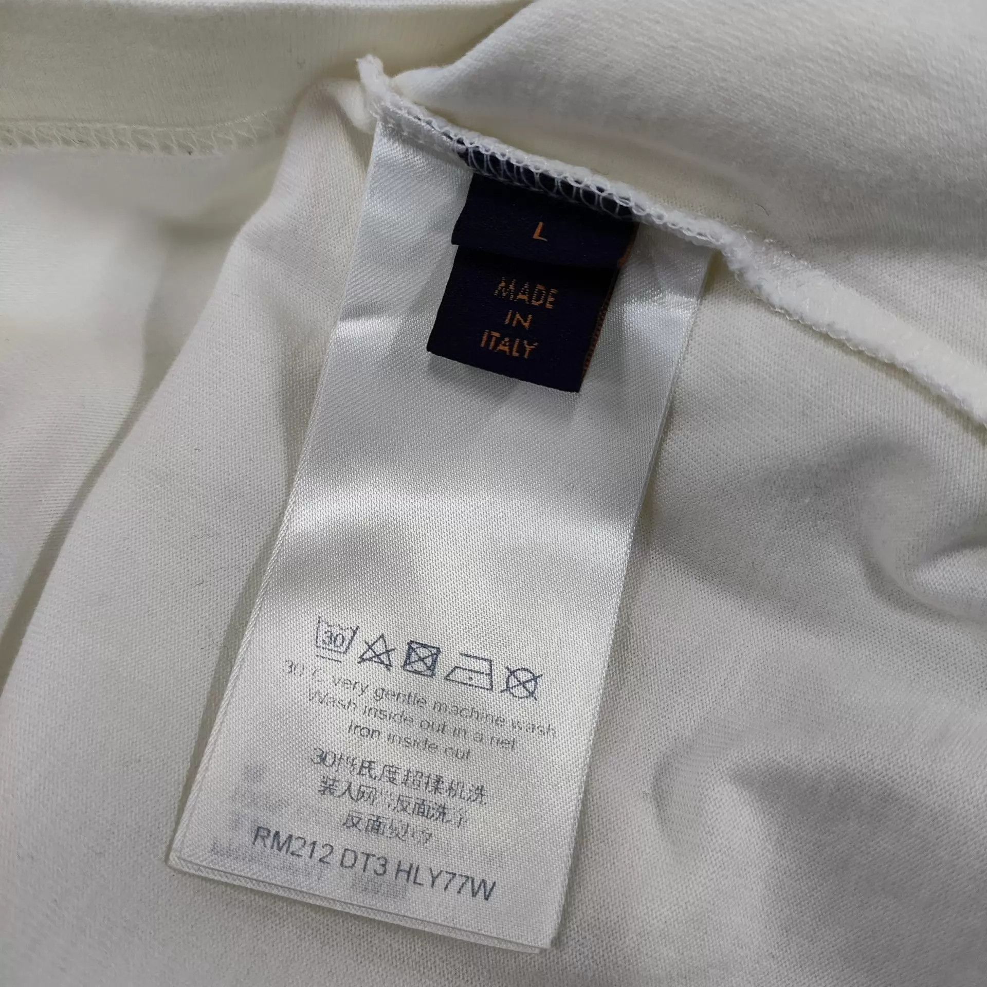 Louis Vuitton LV Cotton Head Short Sleeve T-shirt White L Size US L / EU 52-54 / 3 - 4 Thumbnail
