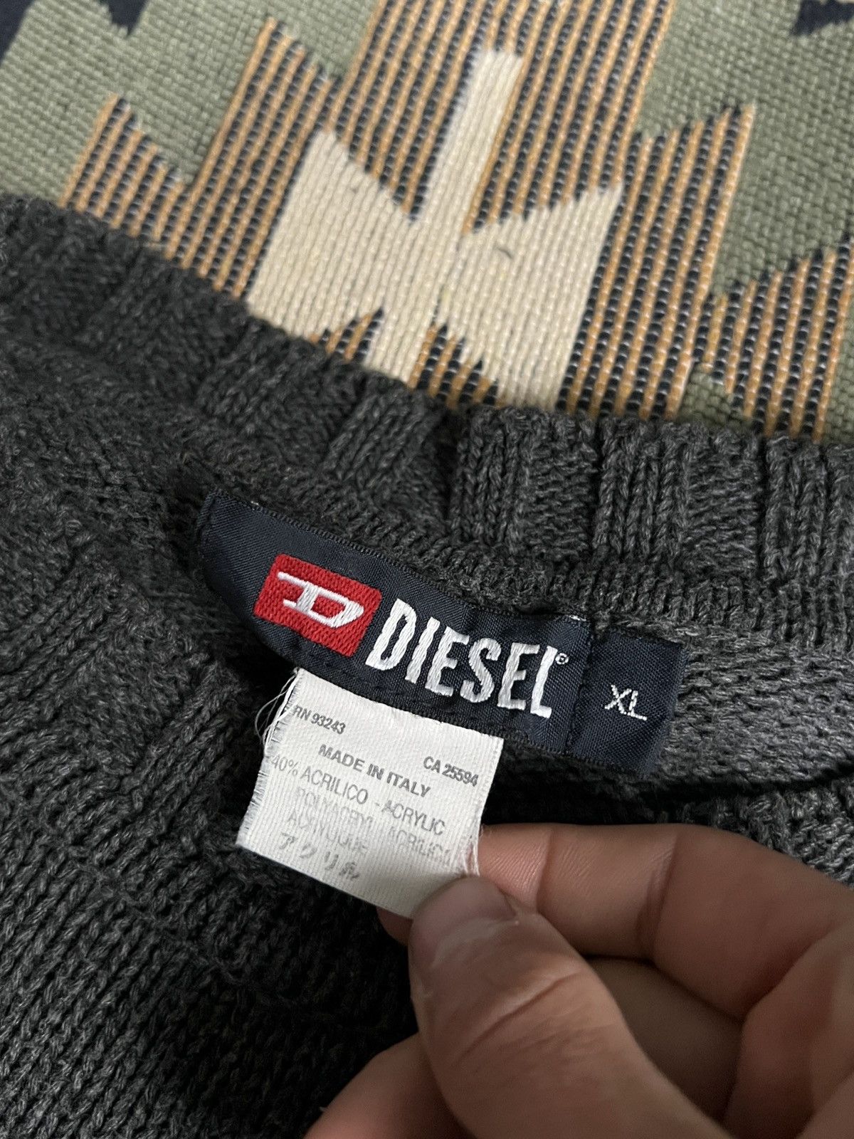 Diesel Vintage Diesel Y2K Avand Garde Knit Sweater Size US XL / EU 56 / 4 - 12 Thumbnail