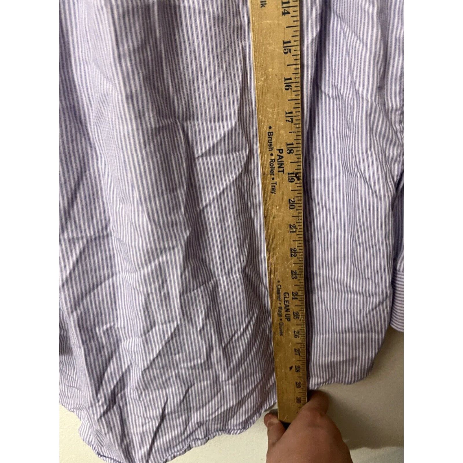 Dockers DOCKERS Men's Button-Up Shirt Medium Purple Striped Long Sleeve Size US M / EU 48-50 / 2 - 4 Thumbnail