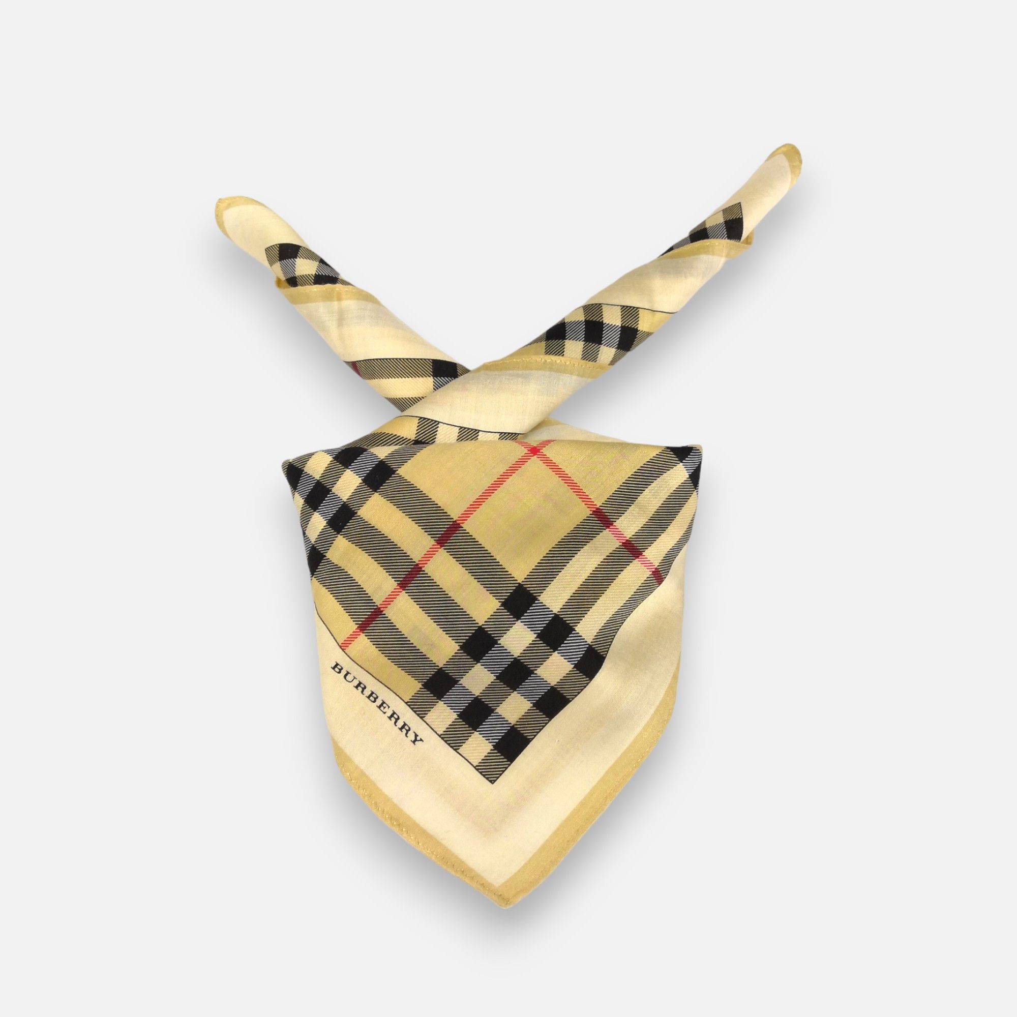 Burberry Vintage Vintage Burberry Handkerchief Pocket Square Bandana Grailed