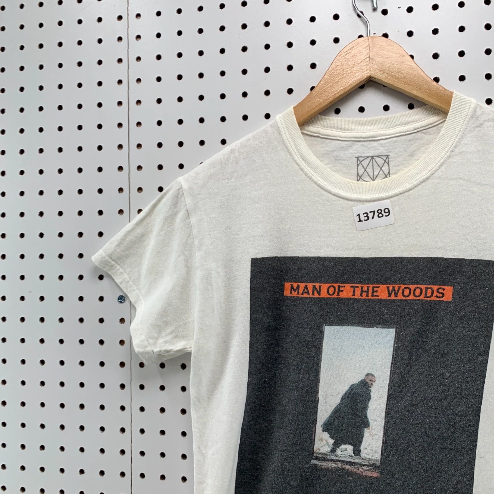 Vintage Justin Timberlake Shirt White Adult Small Short Sleeve Man Of The Woods Tour Music Graphic Print Size US 29 - 3 Thumbnail