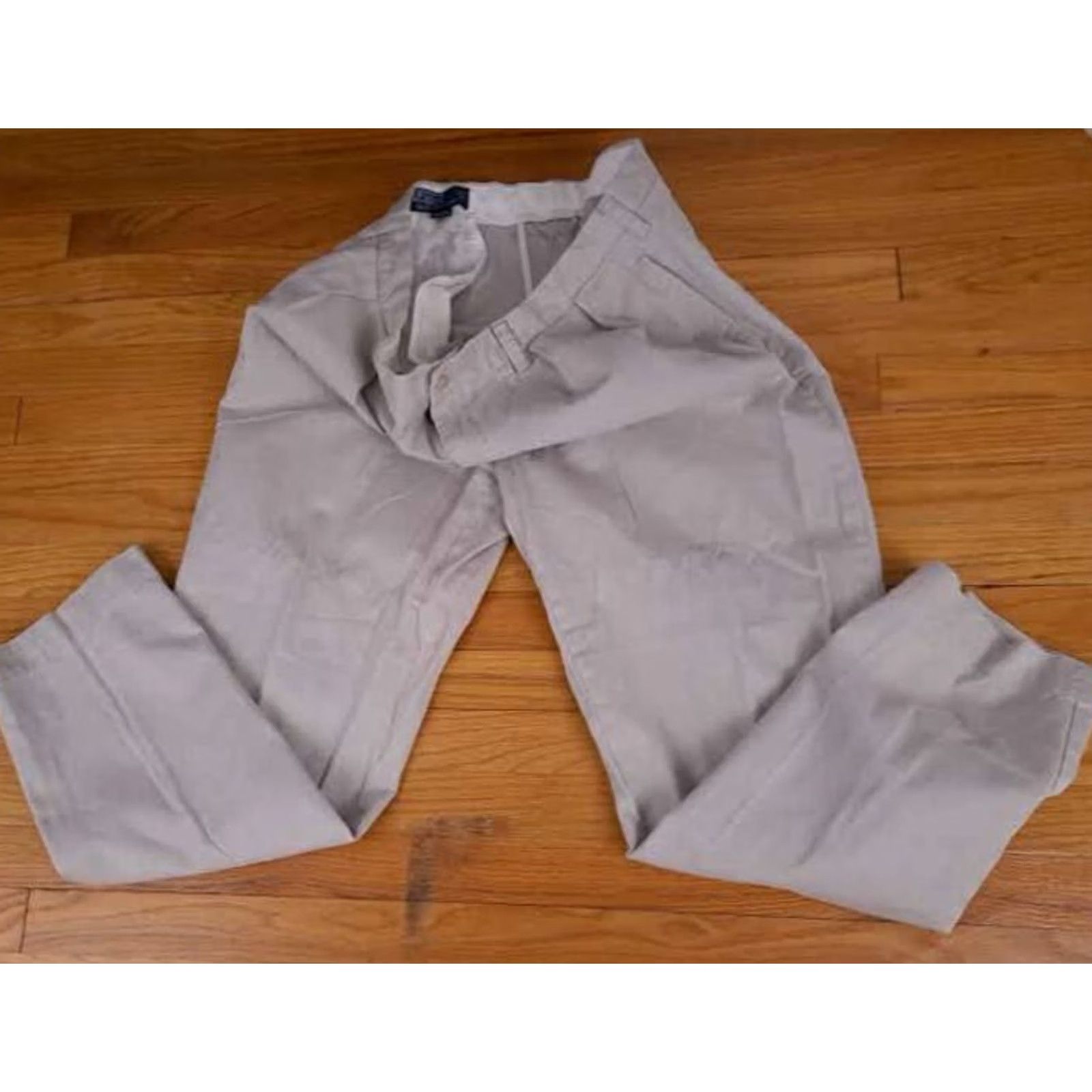 Polo Ralph Lauren Polo Ralph Lauren Pants Chino 38-32 Men Regular Beige Canvas Cotton Pockets Straight Inseam 32 Size US M / EU 48-50 / 2 - 2 Thumbnail