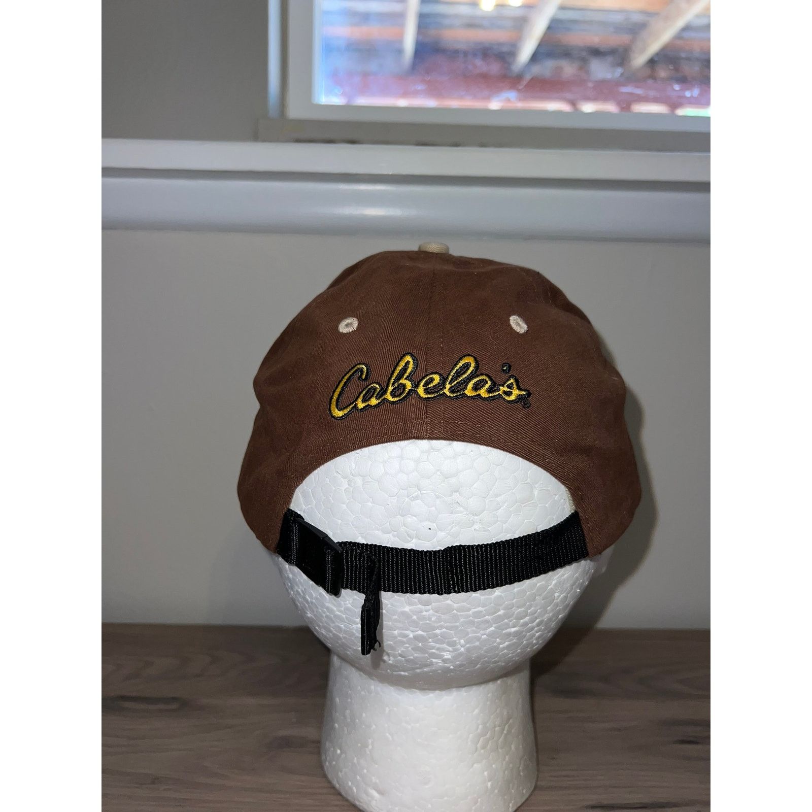 Cabelas Y2K Cabela's Outfitters Hunting Brown Hat Headwear 2000s OS Size ONE SIZE - 4 Thumbnail