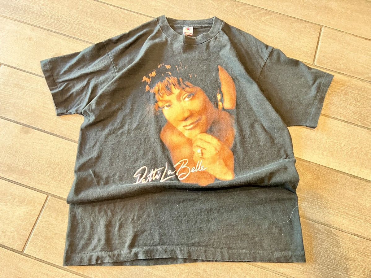 Fruit Of The Loom Vintage 90s Patti LaBelle Don’t Block The Blessings Tee XL Size US XL / EU 56 / 4 - 1 Thumbnail