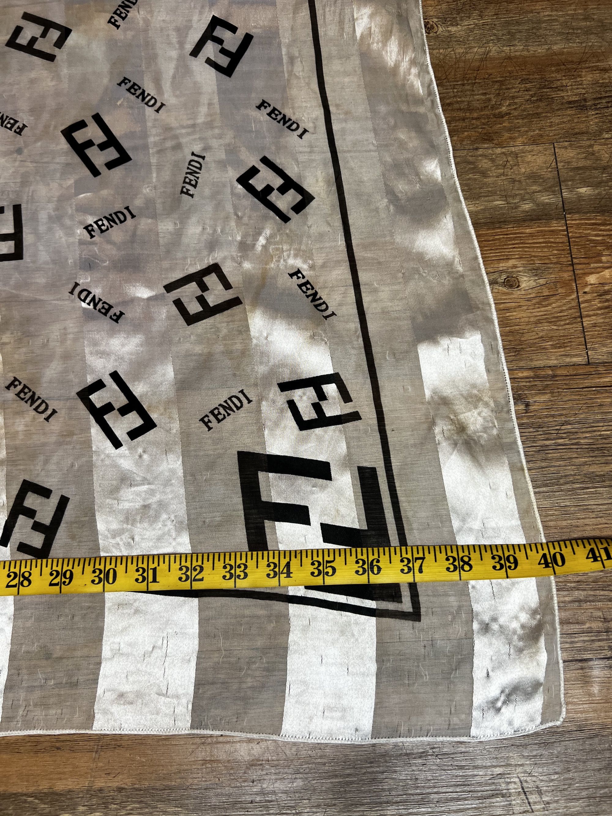 Fendi Vintage 1970's-1990's FENDI FF Monogram Scarf Size ONE SIZE - 6 Thumbnail