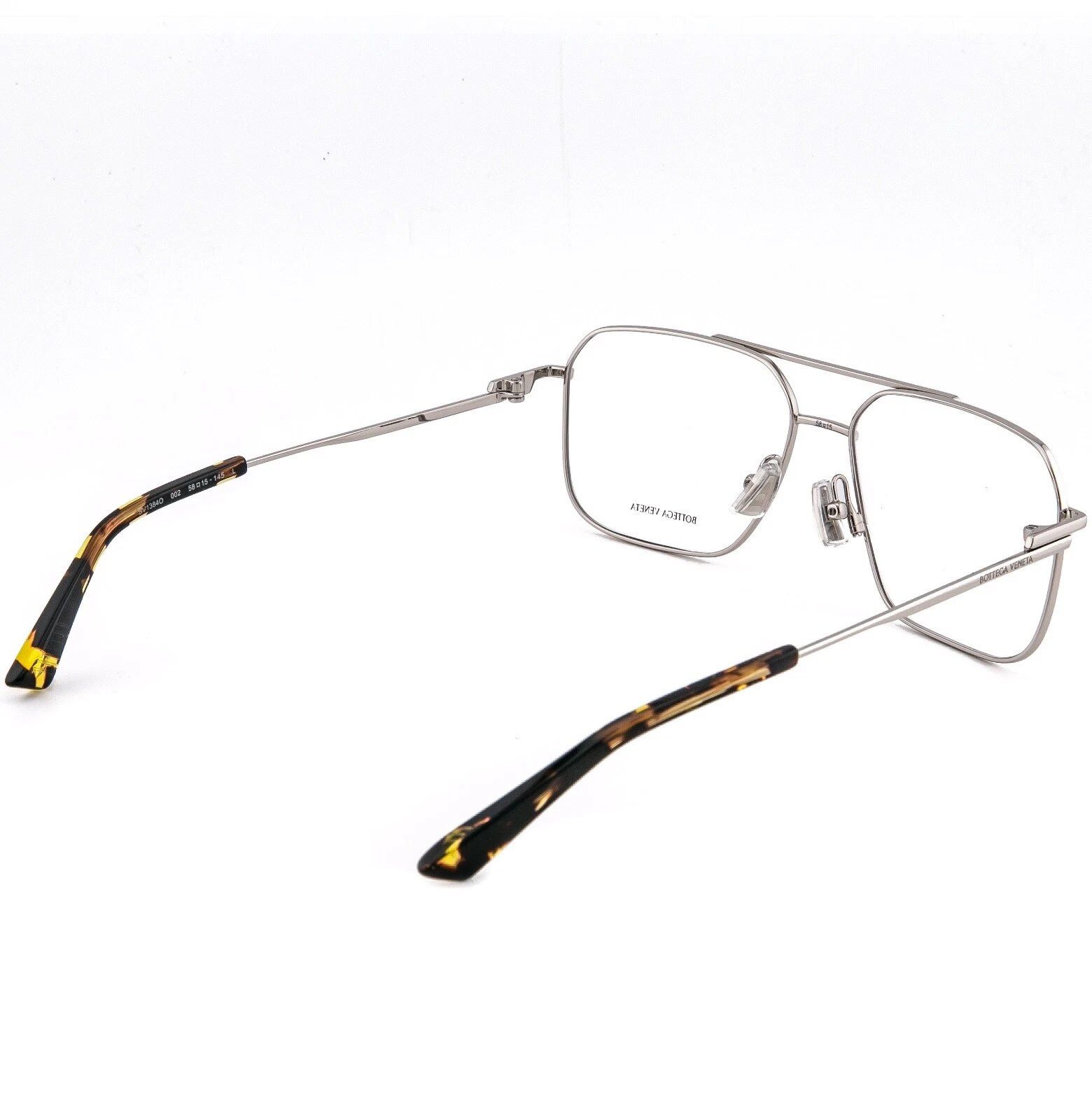 Bottega Veneta BOTTEGA VENETA 1384 CLASSIC BV1384O Silver Optical Pilot 002 Size ONE SIZE - 2 Thumbnail
