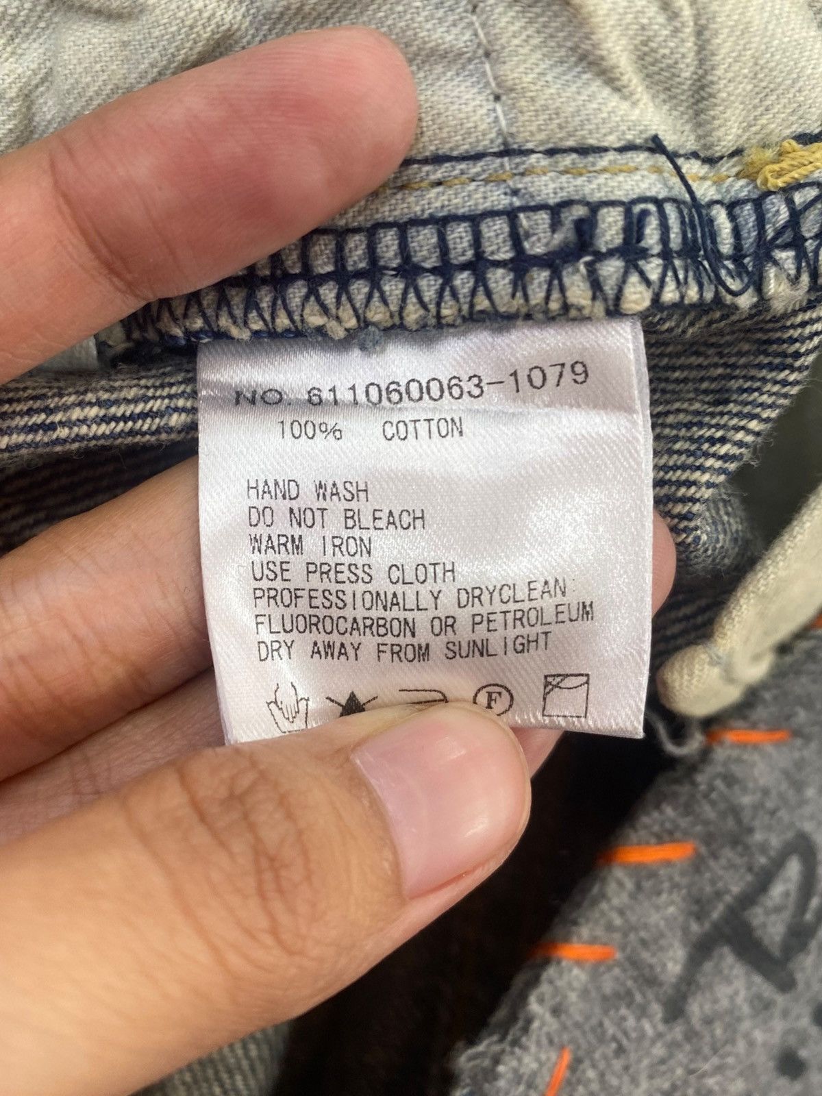 Japanese Brand Japanese Brand Whiskers Faded Wash Style Distressed Jeans Size US 30 / EU 46 - 10 Thumbnail