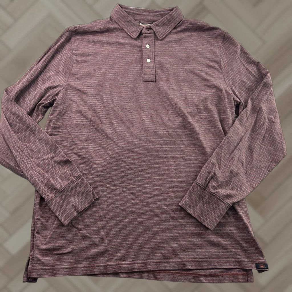 Faherty Faherty Long Sleeve Button-Up Shirt Men XL Blue Pink Qualified: Rugby Shirt Size US XL / EU 56 / 4 - 1 Thumbnail