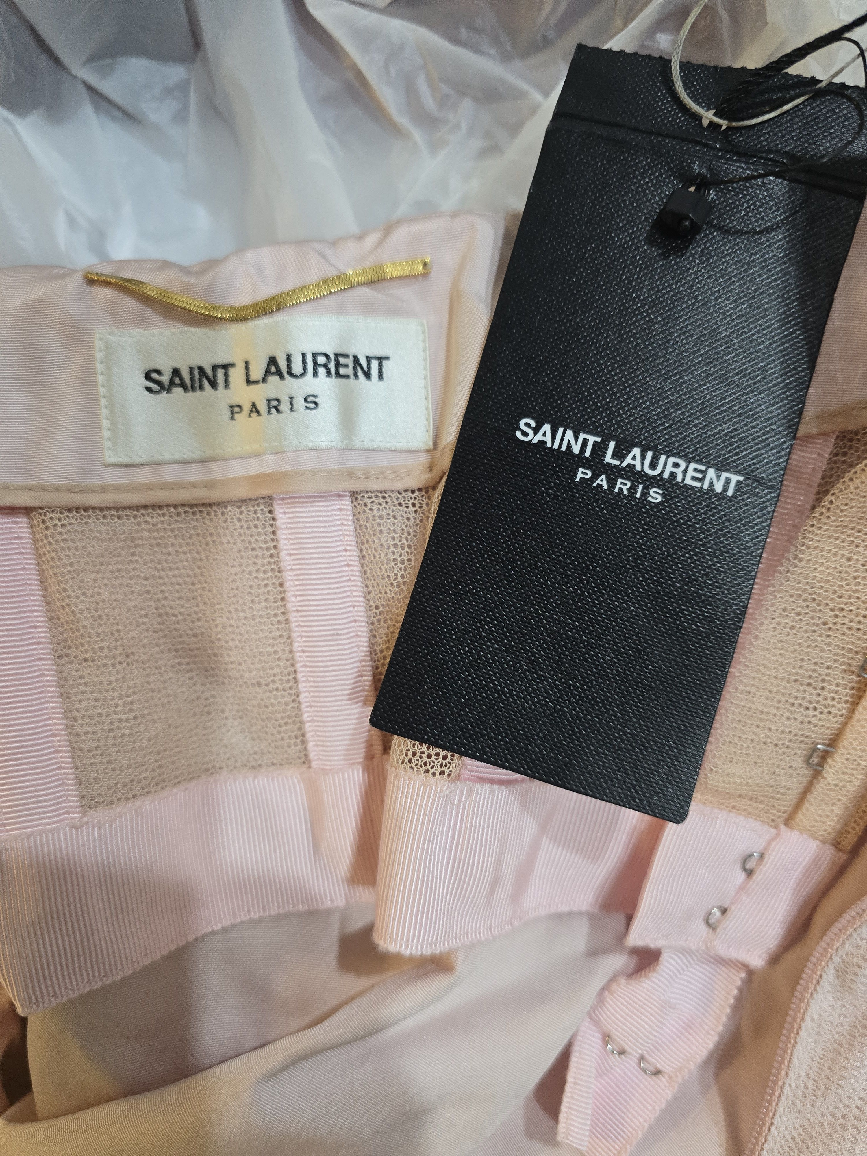 Saint Laurent Paris Saint Laurent strapless tulle dress NWT EU 36 US 4 Pink Size S / US 4 / IT 40 - 8 Thumbnail