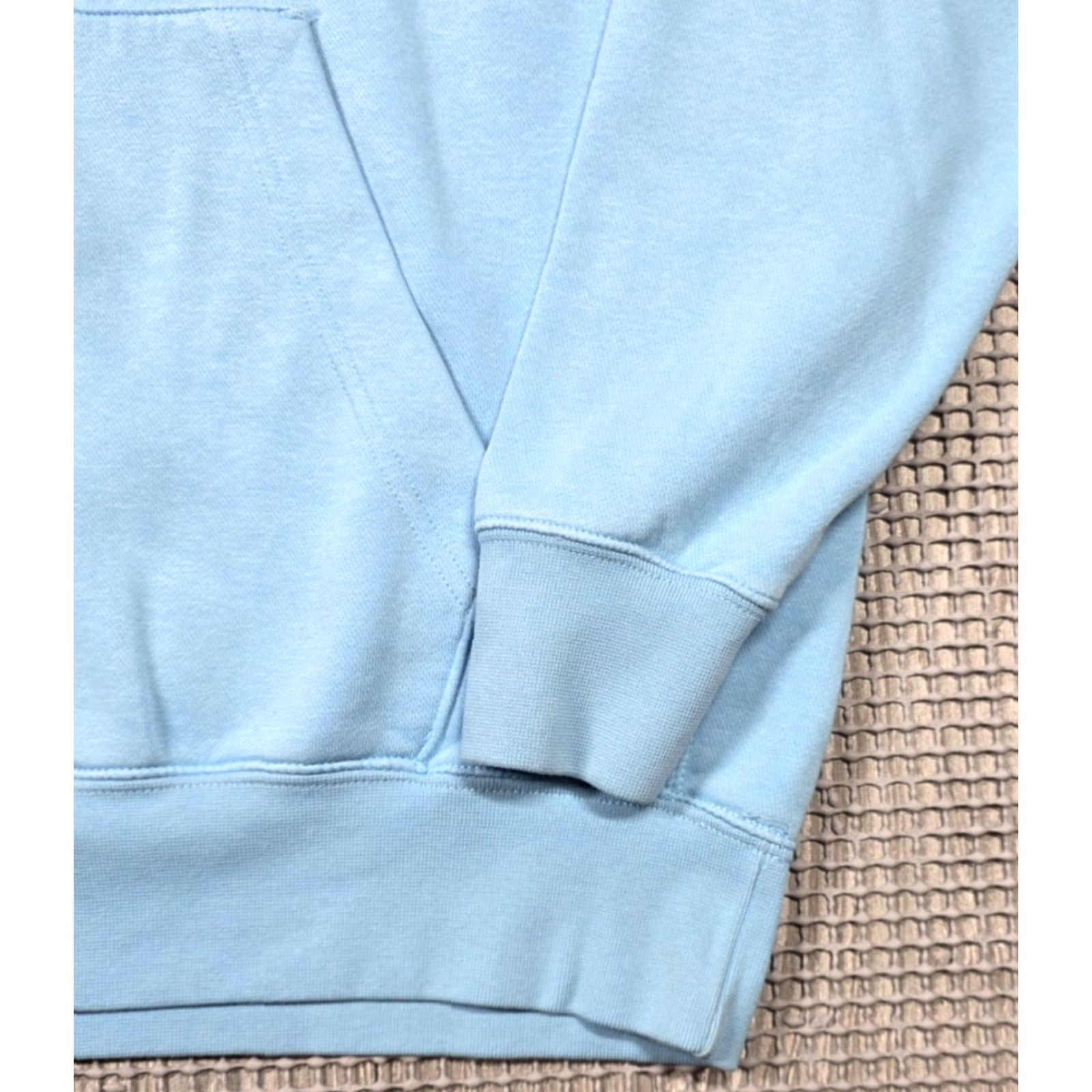 Nike Sportswear Club Fleece L Hoodie Big Spell Out Logo Heather Blue Drawstring Mens L Hoodie