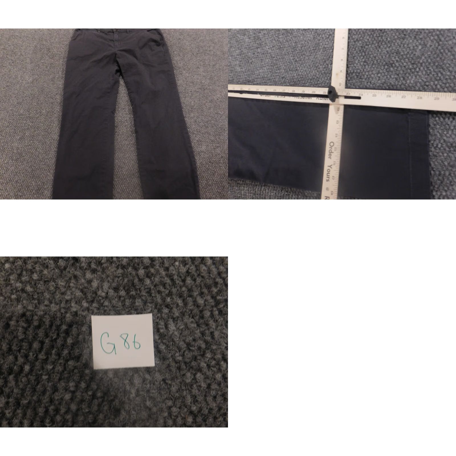 Vintage Garnet Hill Womens Pants 8 Blue Chino Straight Regular 28in Inseam Cotton Polyester Canvas Pockets Stretch Women Medium? Size 30" / US 8 / IT 44 - 8 Thumbnail