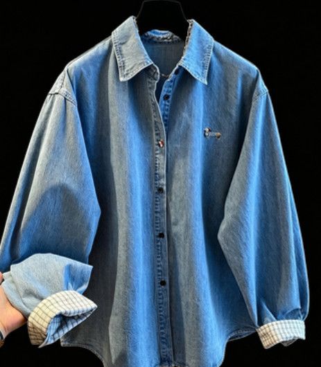 Other Soft Light Blue Denim Shirt Size US M / EU 48-50 / 2 - 1 Thumbnail