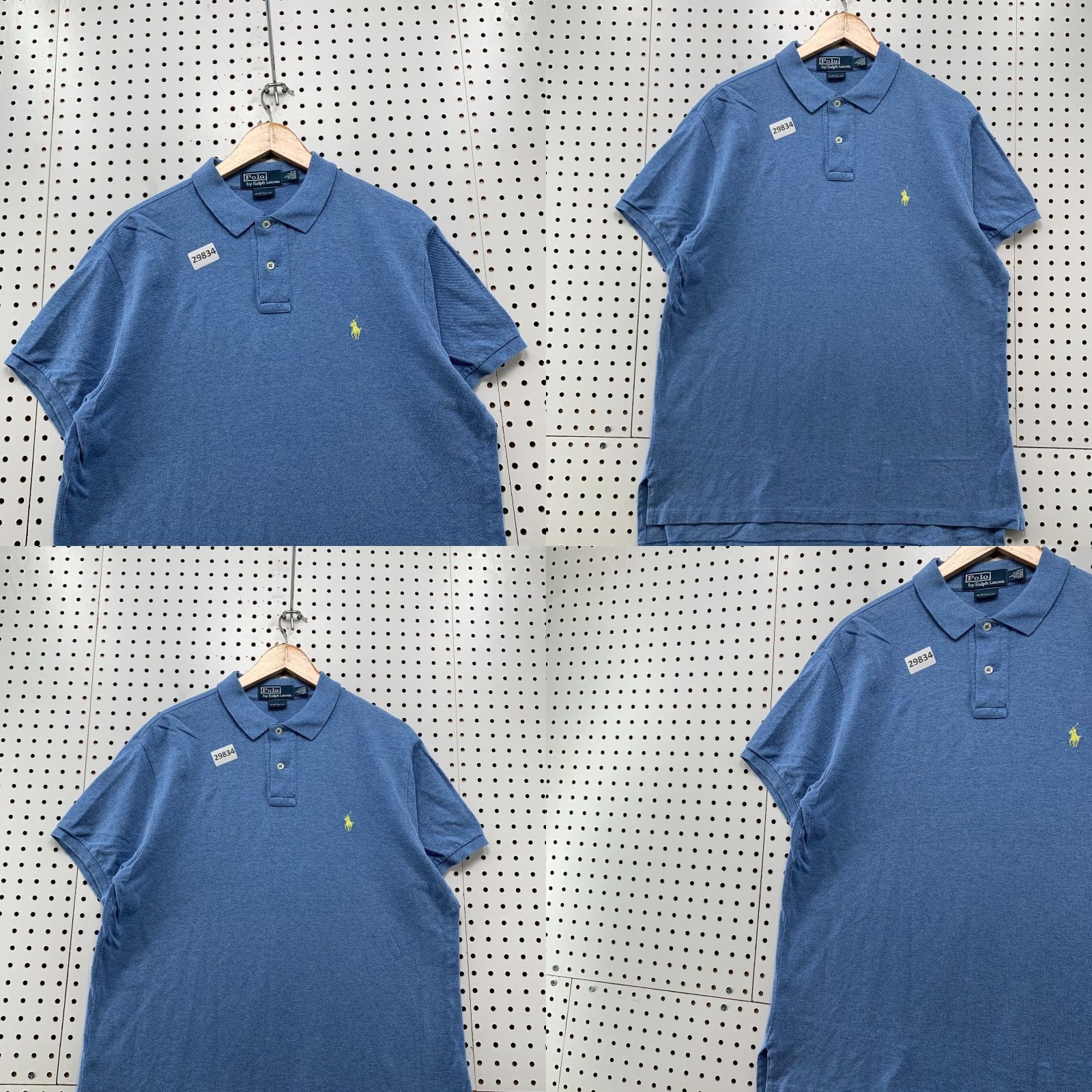 Polo Ralph Lauren Polo Ralph Lauren Collared Shirt Mens Large Blue Yellow Pony Custom 22x31 Size US L / EU 52-54 / 3 - 8 Thumbnail