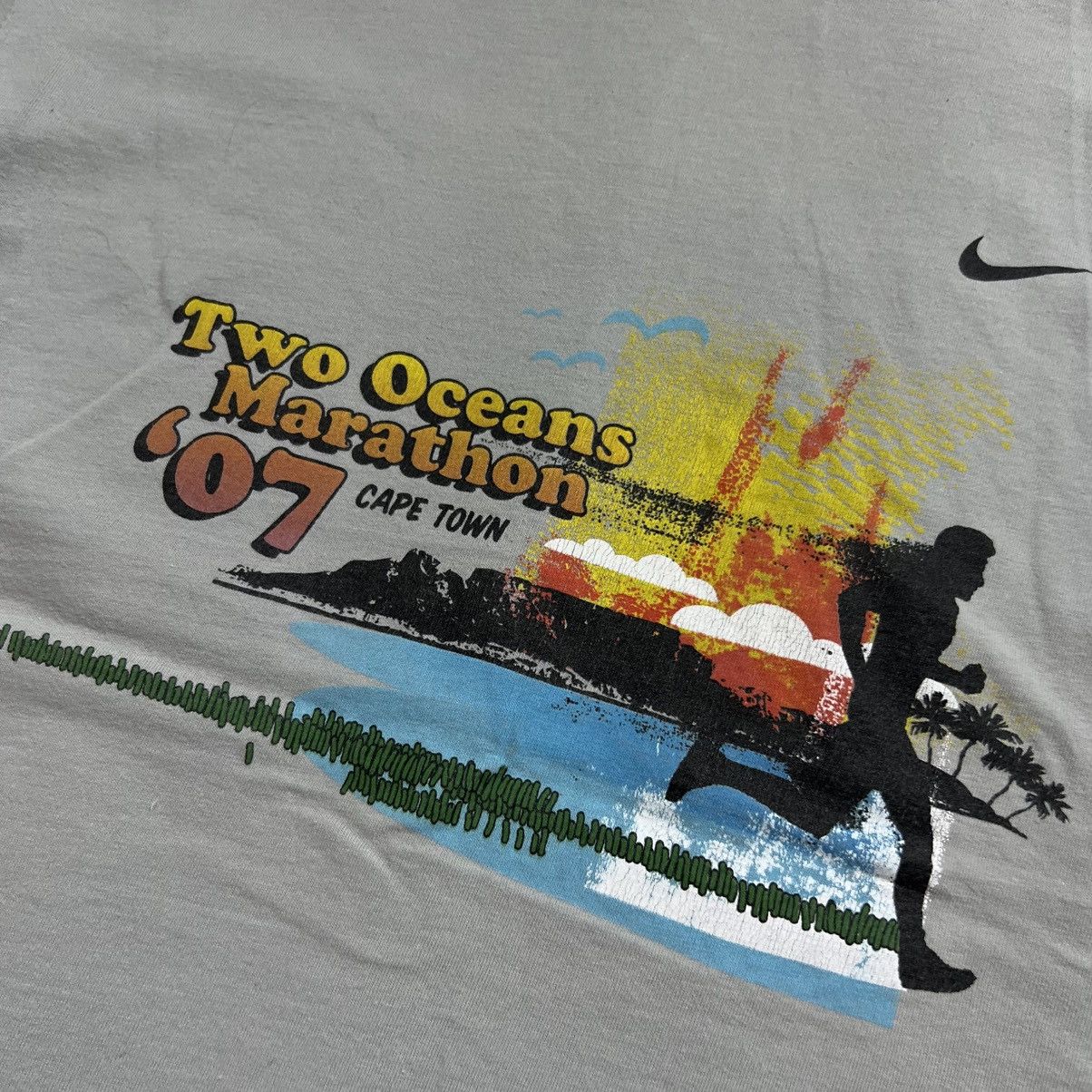 Nike 00s NIKE CAPE TOWN MARATHON VINTAGE Y2K RETRO TEE T-SHIRT Size US M / EU 48-50 / 2 - 4 Thumbnail