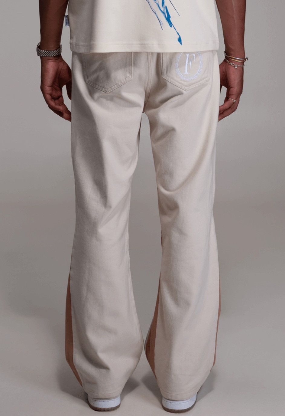 Carhartt Finelli Double Knee Cream White Carpenter Jeans Size US 34 / EU 50 - 2 Thumbnail