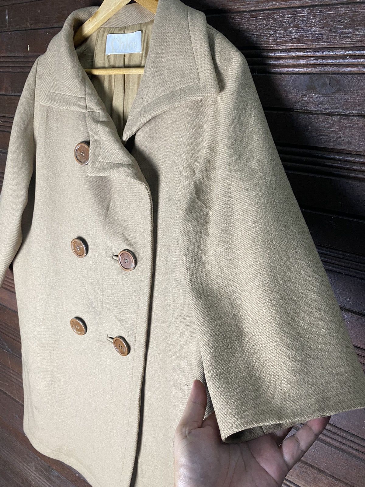 Chloe × Vintage Vintage Chloe Wool Trench Coats Size M / US 6-8 / IT 42-44 - 5 Thumbnail
