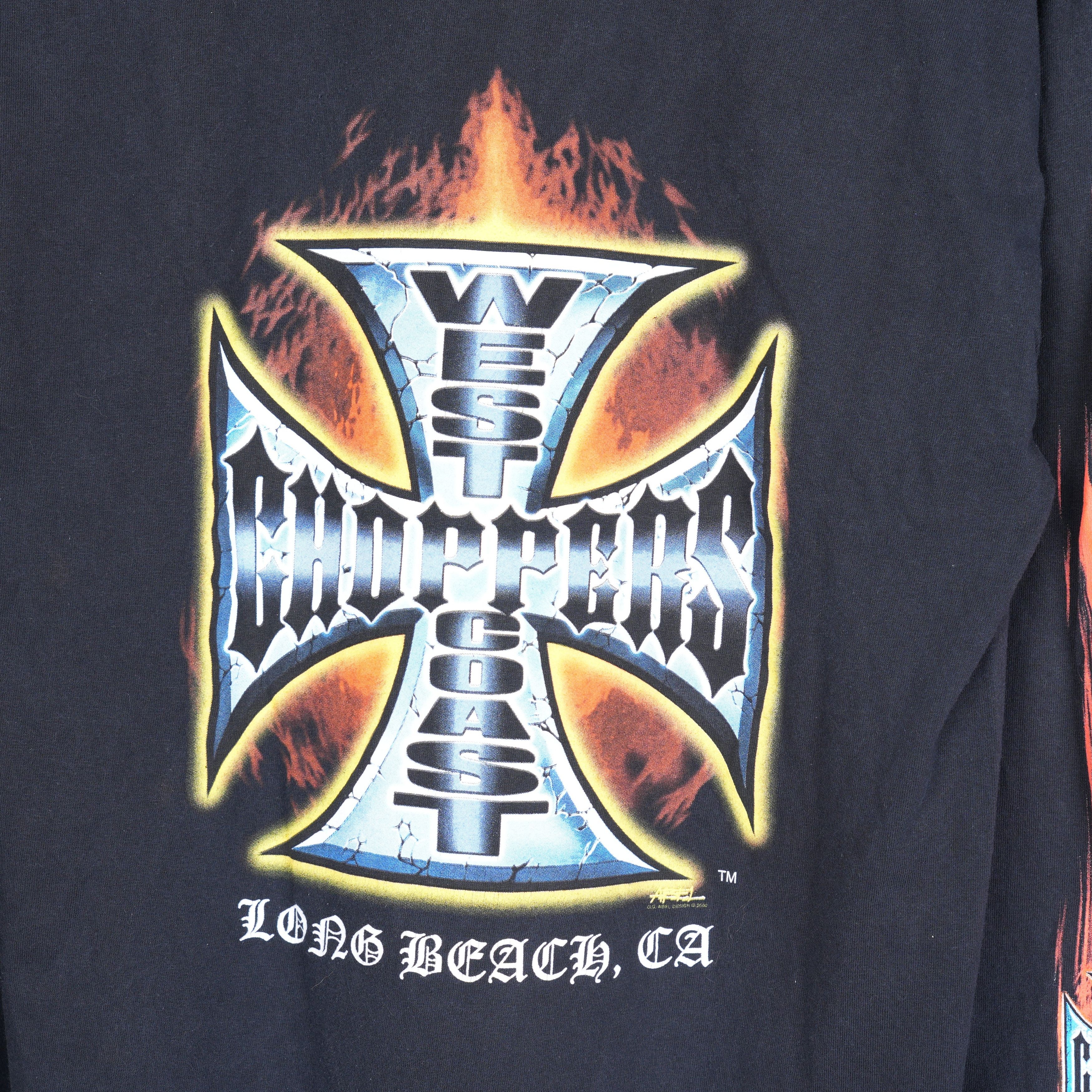 Vintage WCC WEST COAST CHOPPERS CHOPPER FOR LIFE LONG SLEEVE Size US XL / EU 56 / 4 - 7 Thumbnail