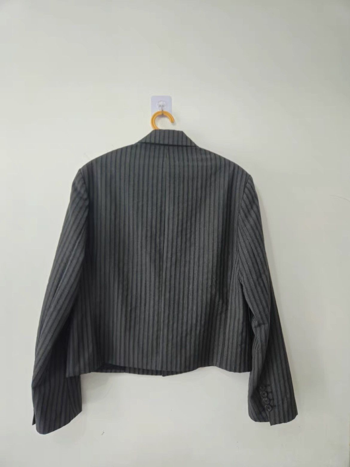 Prada Sz 48 Prada Runway Stripe Short Blazer Jacket Size US M / EU 48-50 / 2 - 2 Thumbnail
