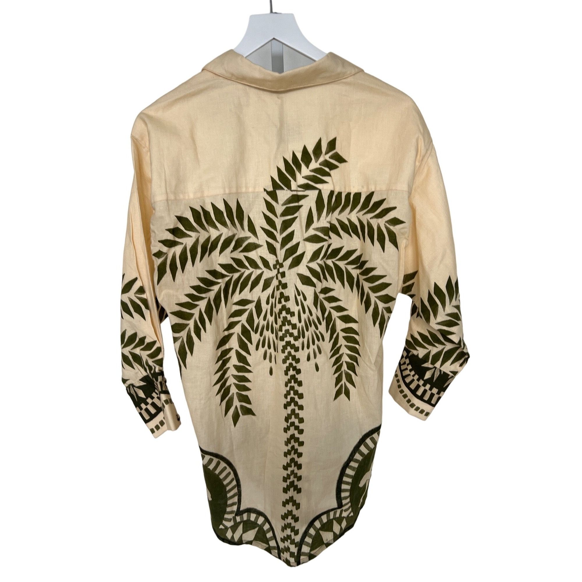 Anthropologie Eugenia Fernández Rihad Monkey Print Buttondown Blouse Size XS / US 0-2 / IT 36-38 - 7 Thumbnail