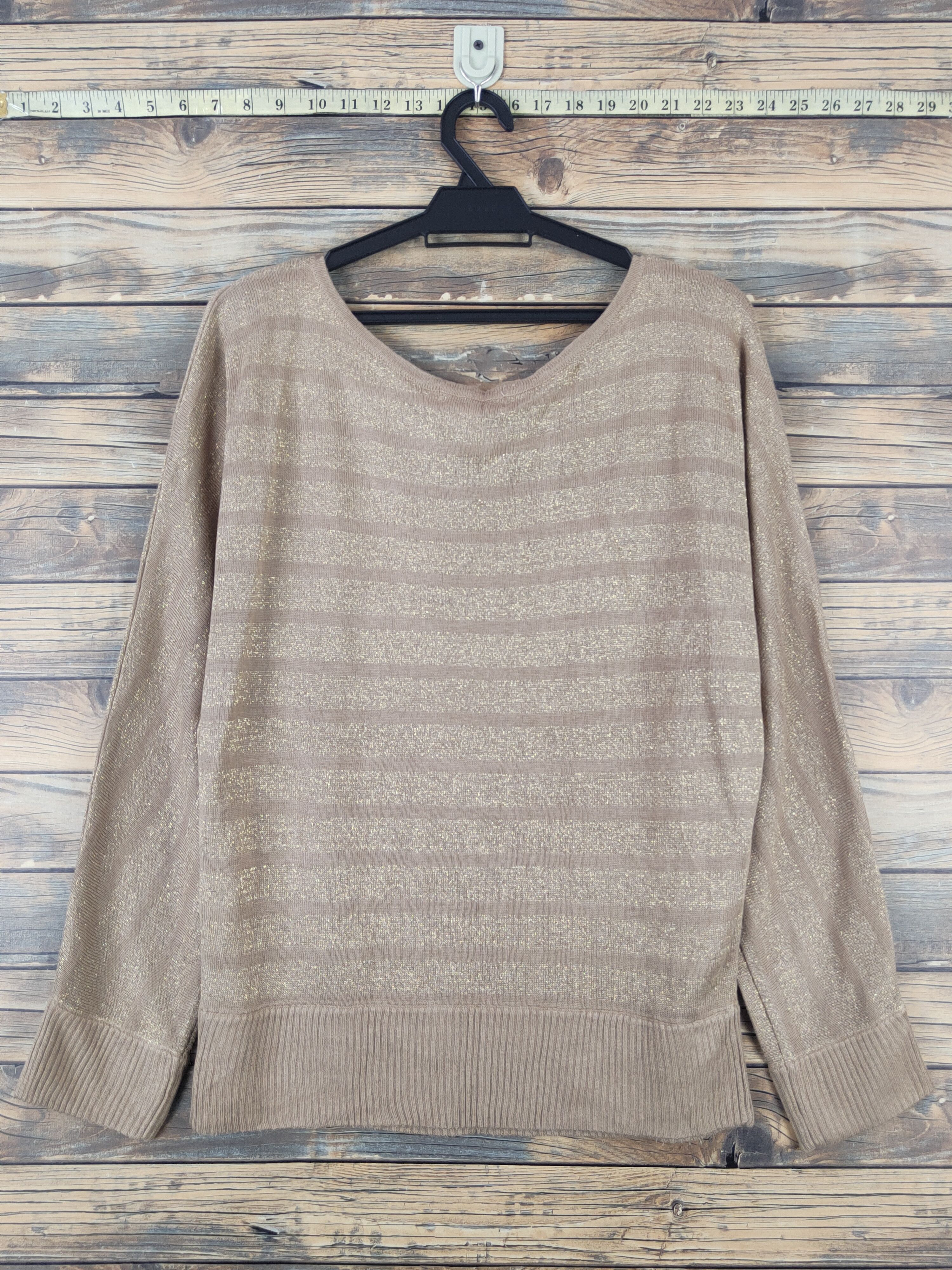 Homespun Knitwear Colza Brown Knitwear Blouses #W1107 Size M / US 6-8 / IT 42-44 - 7 Thumbnail