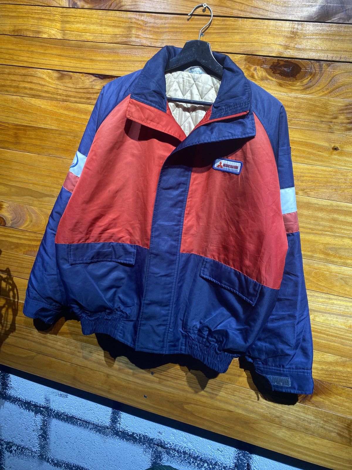 Japanese Brand VINTAGE MITSUBISHI BOMBER JACKET MADE IN JAPAN Size US L / EU 52-54 / 3 - 2 Thumbnail