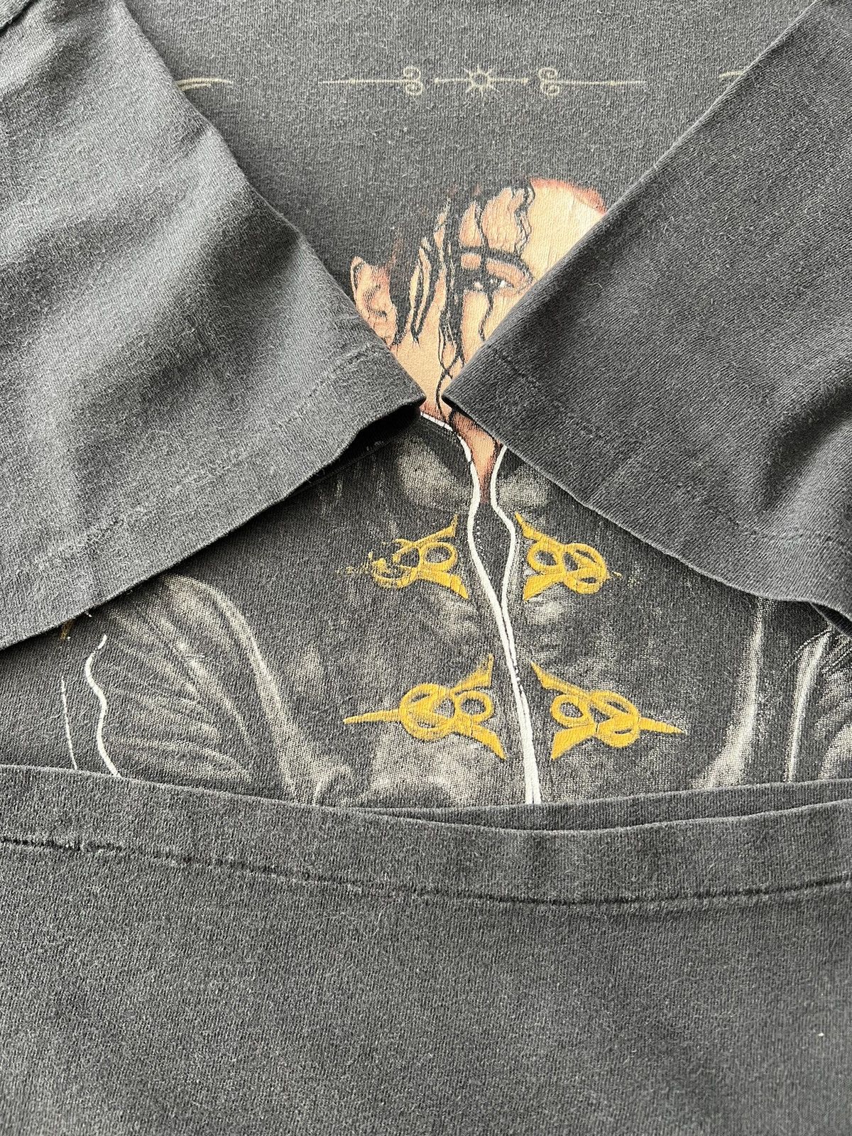 Band Tees Vintage 1992 Michael Jackson Dangerous King of Pop T-shirt Size US L / EU 52-54 / 3 - 10 Thumbnail