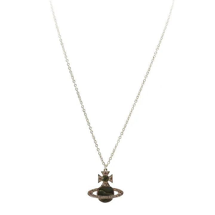 Vivienne Westwood Vivienne Westwood Rina Pearl Saturn Necklace Size ONE SIZE - 1 Thumbnail