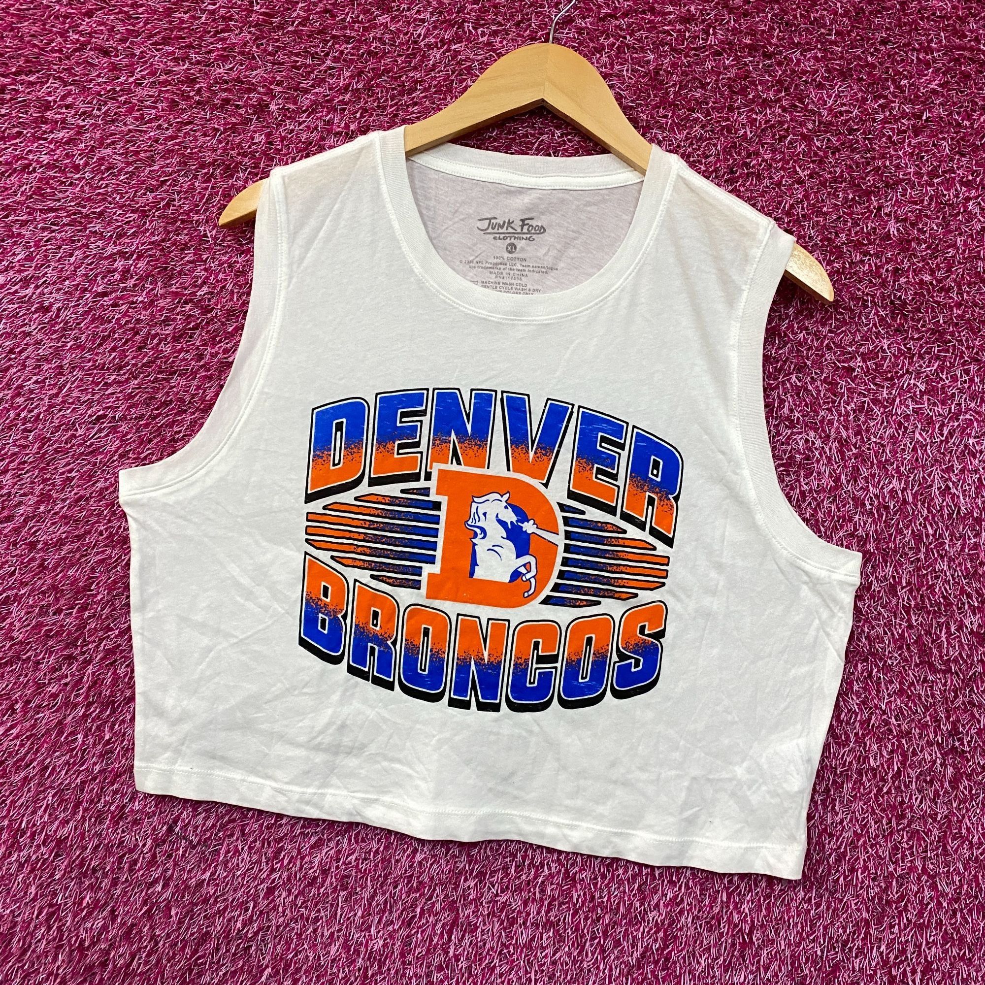 Junk Food Junk Food Clothing NFL Denver Broncos Sleeveless Cropped T-S Size XL / US 12-14 / IT 48-50 - 3 Thumbnail
