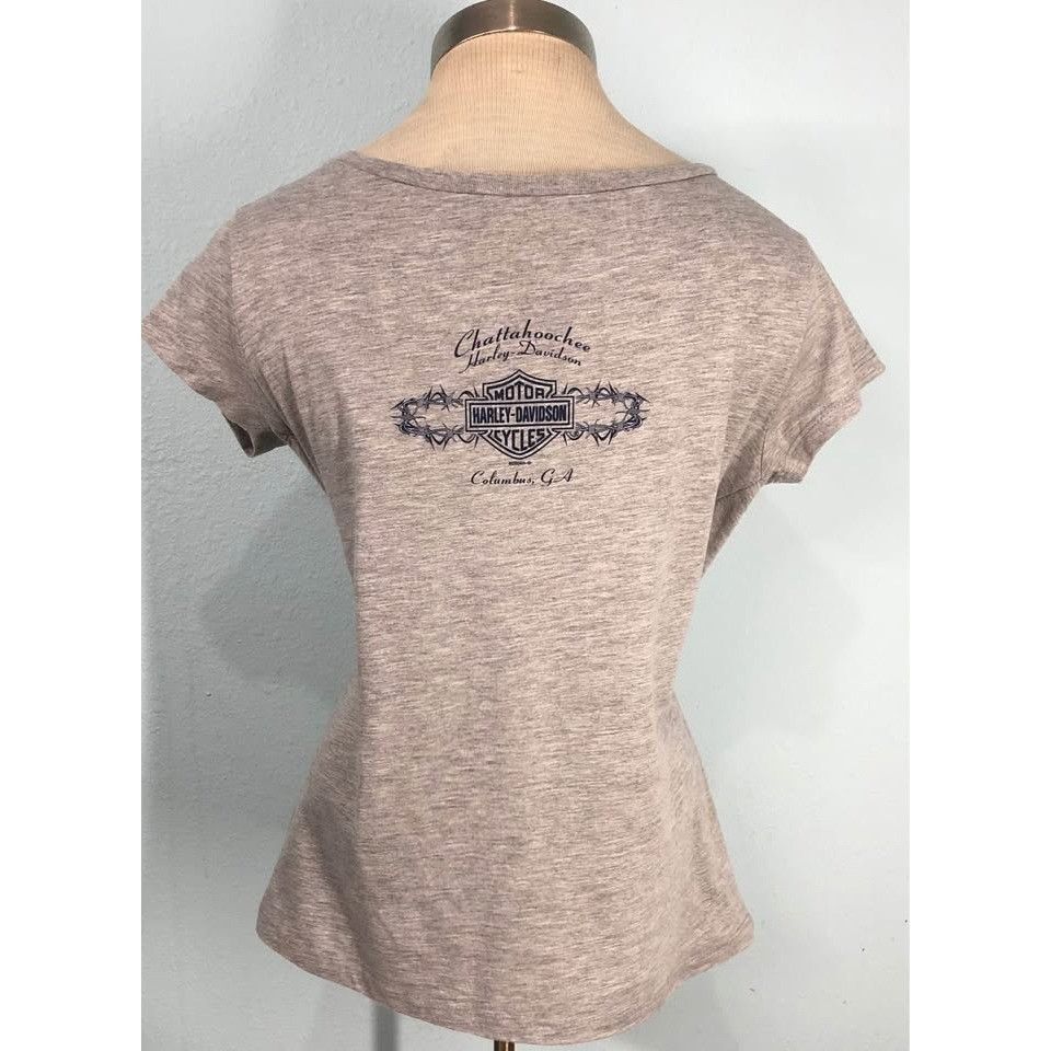 Harley Davidson × Vintage VTG 2006 Harley Davidson T-shirt Medium Women Elastic Fabric Size M / US 6-8 / IT 42-44 - 2 Thumbnail