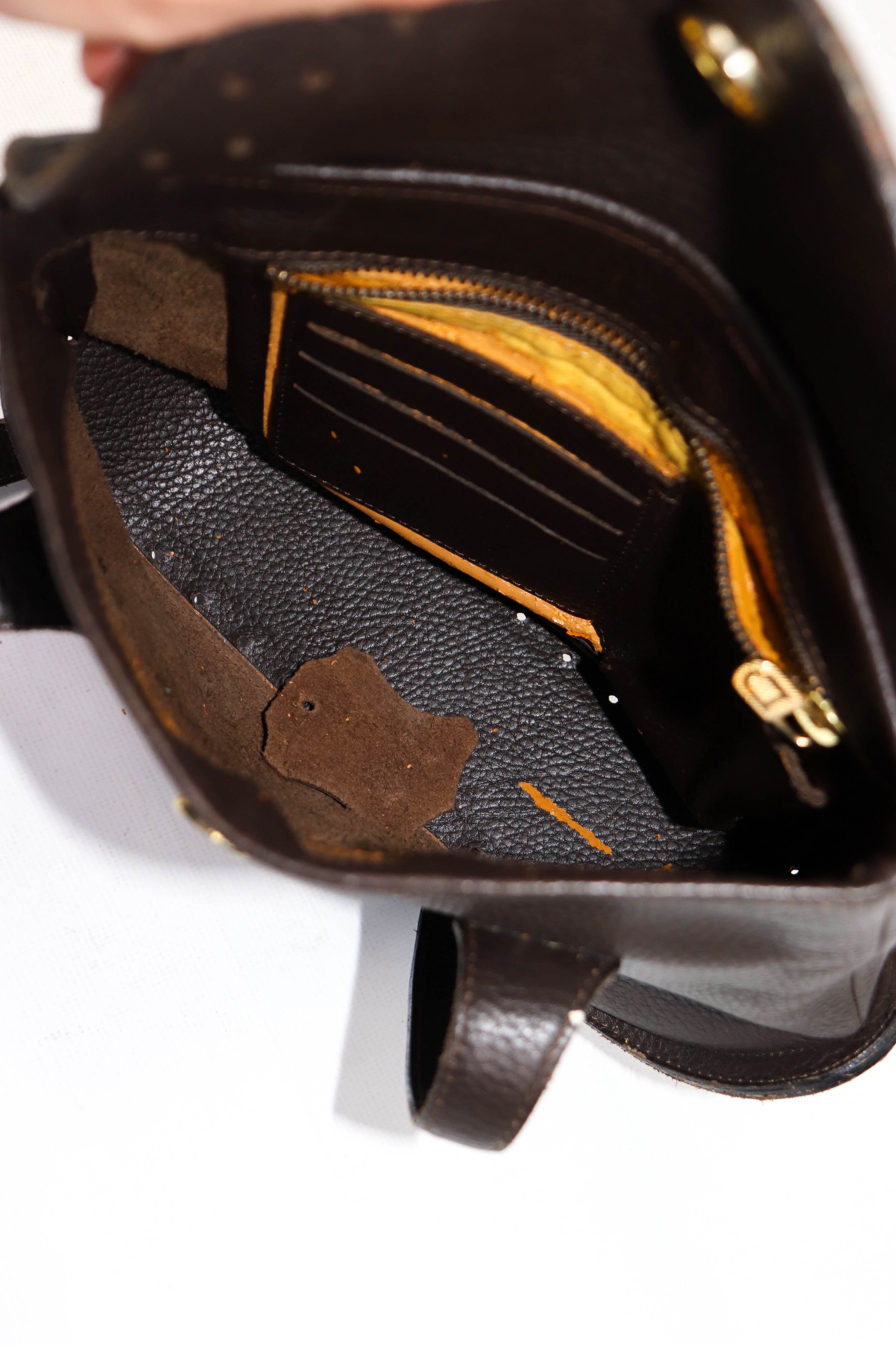Delvaux Delvaux Brown Grained Leather Handmade Artisan Shoulder Bag Size ONE SIZE - 14 Thumbnail