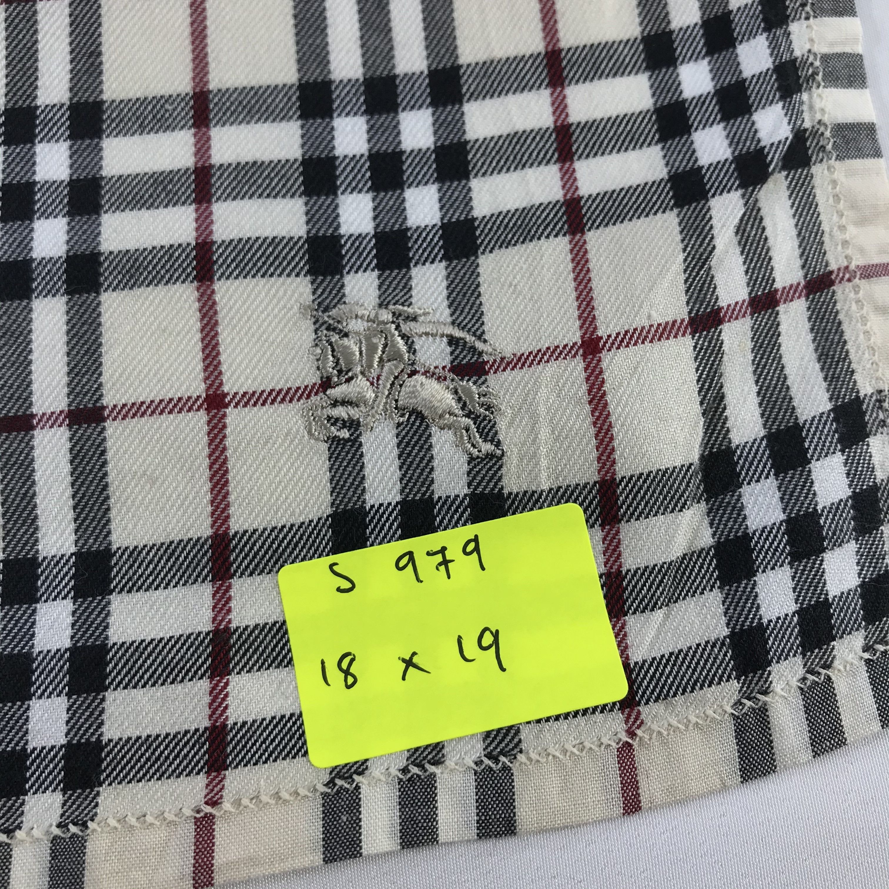 Burberry × Vintage Burberry Bandana / Handkerchief / Neckerchief - S979 Size ONE SIZE - 5 Thumbnail