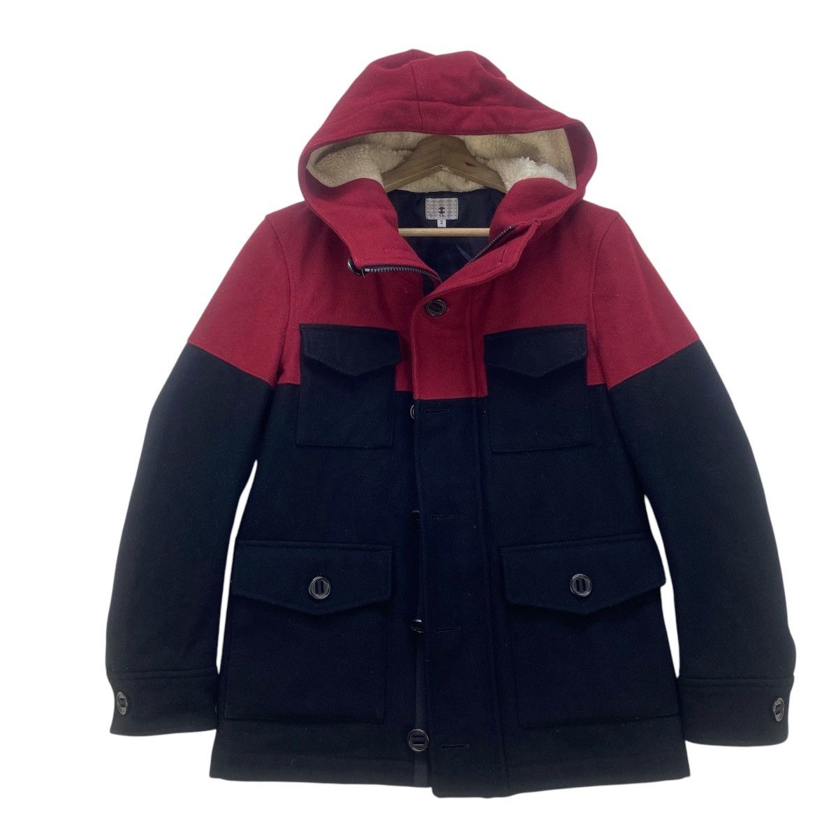 Japanese Brand Japanese Brand Takeo Kikuchi Two-tone Wool Jacket Size US S / EU 44-46 / 1 - 3 Thumbnail