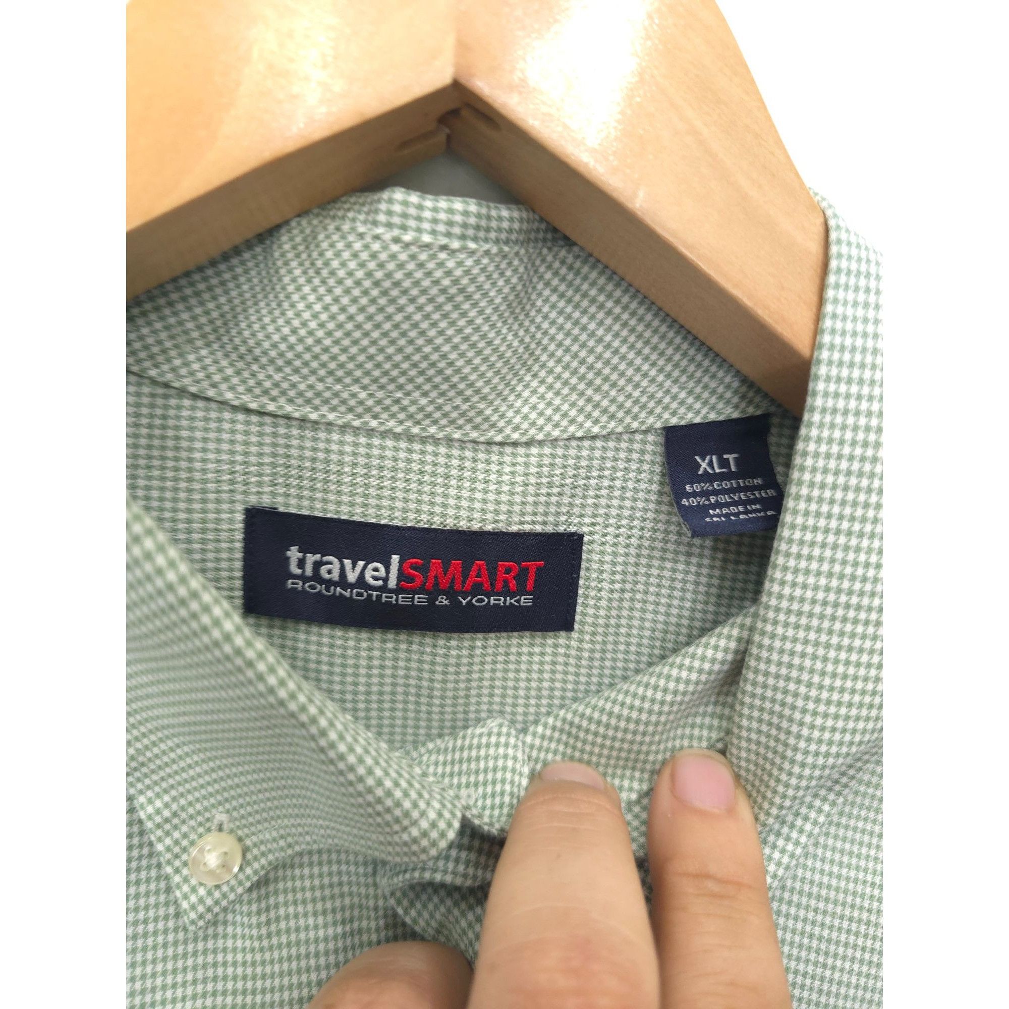 Roundtree & Yorke Roundtree & Yorke TravelSmart XLT Button-Down Shirt Green Co Size US XL / EU 56 / 4 - 2 Thumbnail
